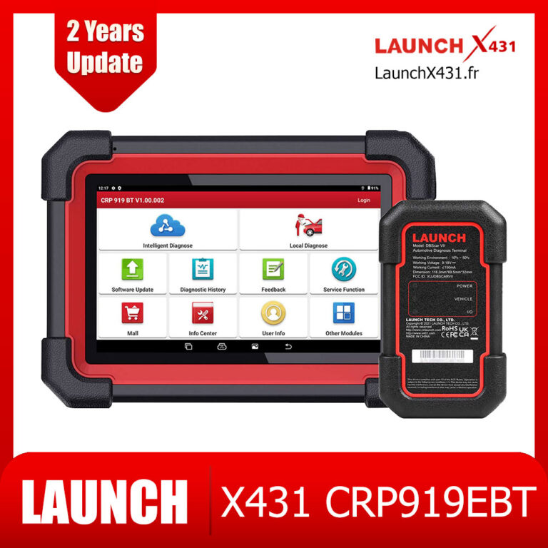 [EU Ship] LAUNCH X431 CRP919EBT Scanner Bluetooth Bidirectional VAG Guided ECU Coding CANFD DOIP FCA