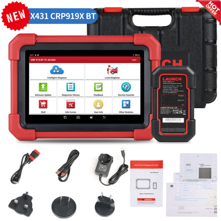 [Second-hand 99% New] LAUNCH CRP919X BT Car Diagnostic Tool Scanner With DBScar VII VCI