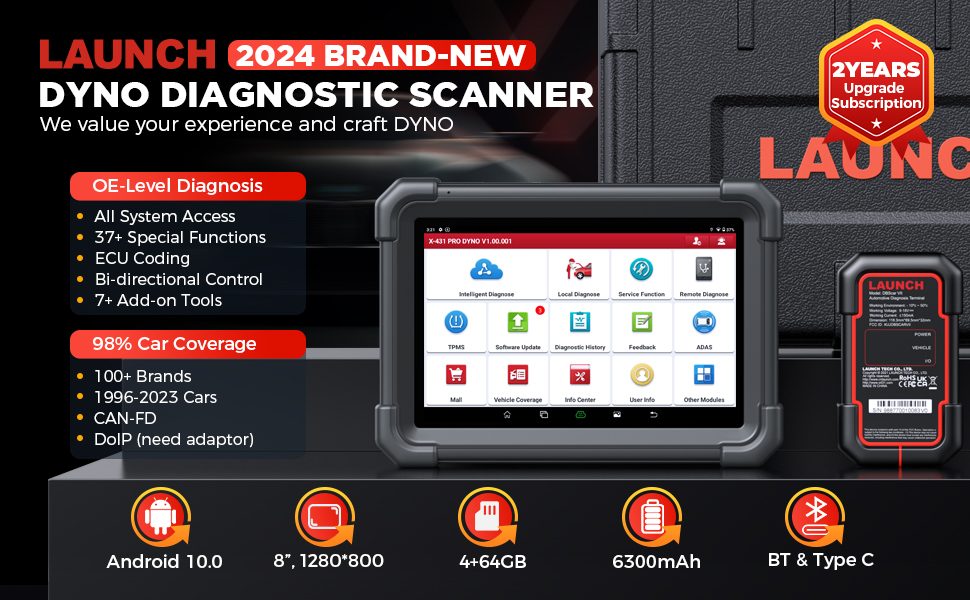 LAUNCH X431 PRO DYNO Diagnostic Scanner