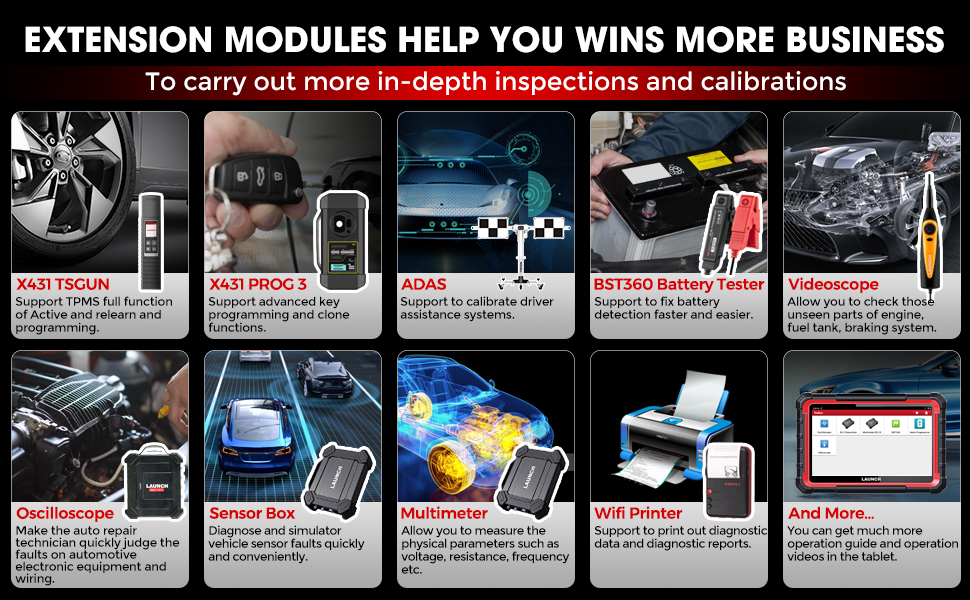 Launch X431 PRO ELITE 8 Extension Modules