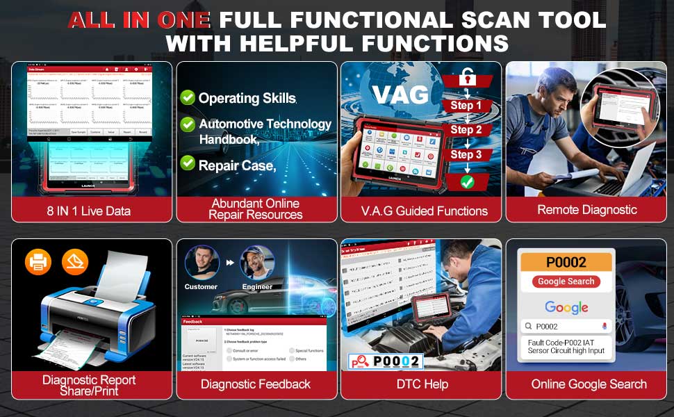 Launch X431 PRO ELITE All-in-One Tool for Diagnoses and Inspections, Save 2000+
