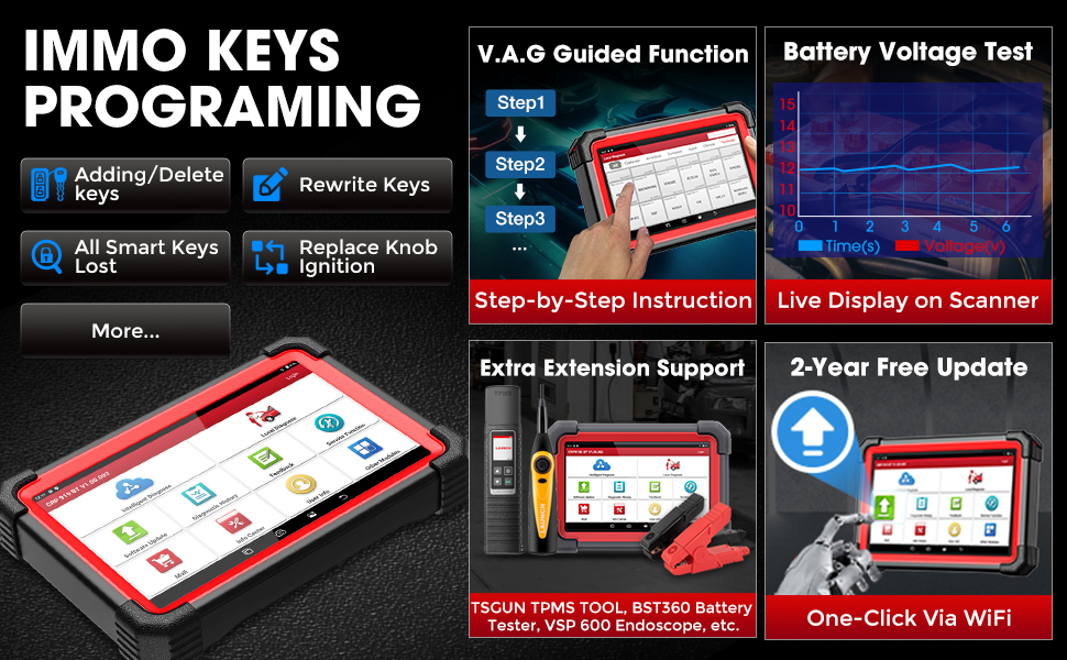 LAUNCH X431 CRP919EBT OBD2 Scanner immo keys programming