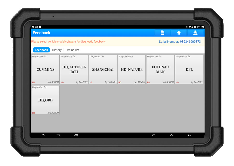 Launch X-431 V+ SmartLink HD Truck Diagnostic ToolÂ Feedback