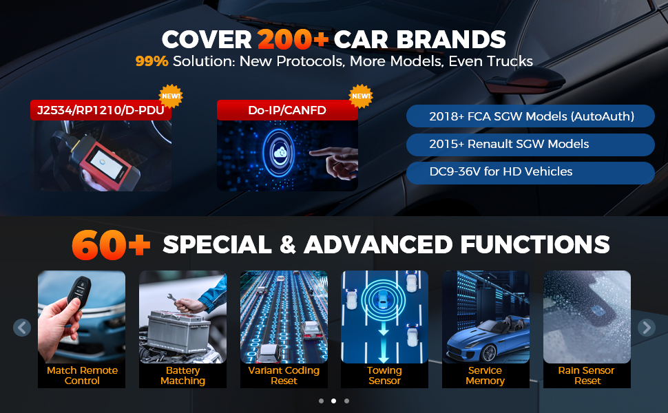 LAUNCH X431 PADâ
¦ cover 200+ car brands