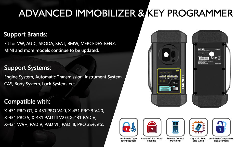 LAUNCH X431 XPROG3 advanced immo & key programer