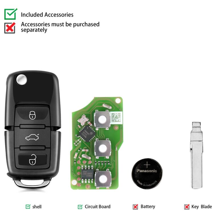 Launch VW Smart Remote Key 3 Button