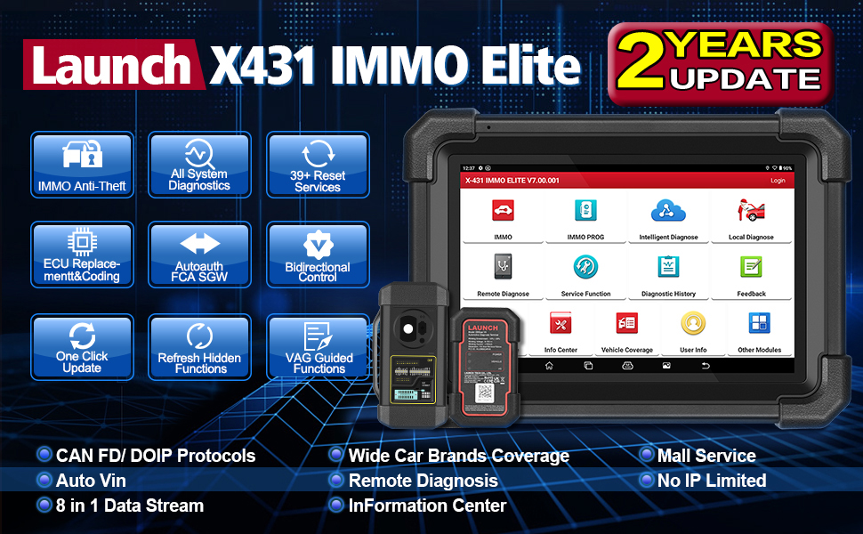 LAUNCH X431 IMMO ELITE Key Programmer