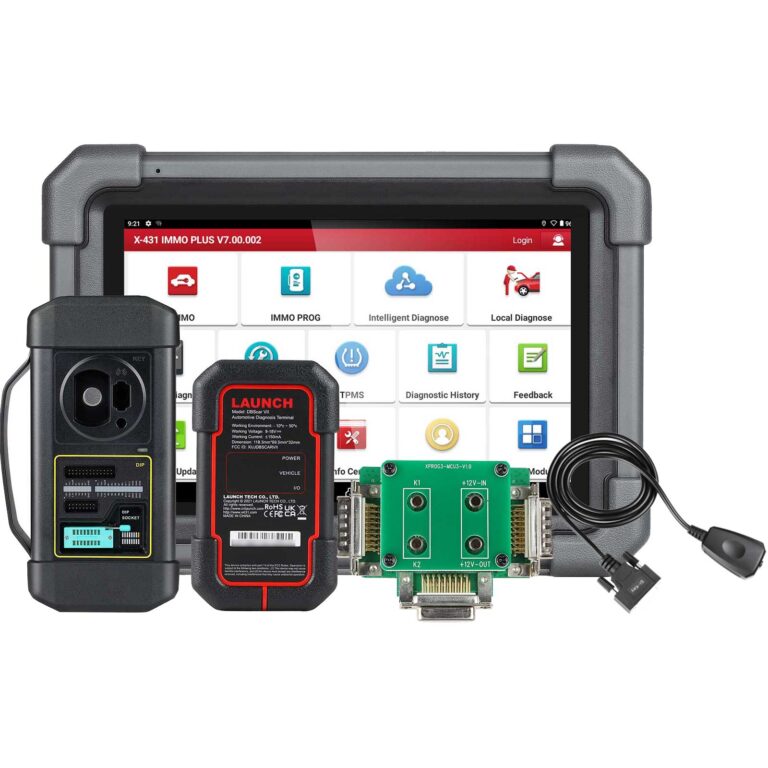 LAUNCH X431 IMMO Plus With X-PROG3 Key Programmer, MCU3 Adapter and Emulator