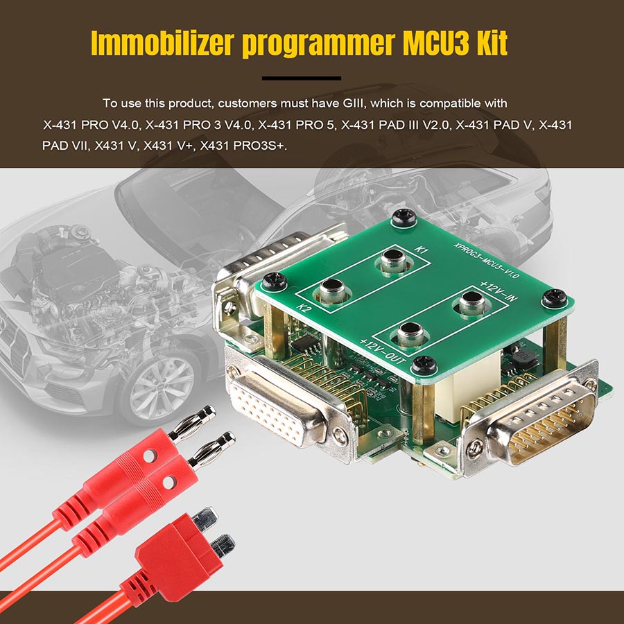 LAUNCH X431 IMMO Plus, X-PROG3, MCU3 Adapter and Simulate Key