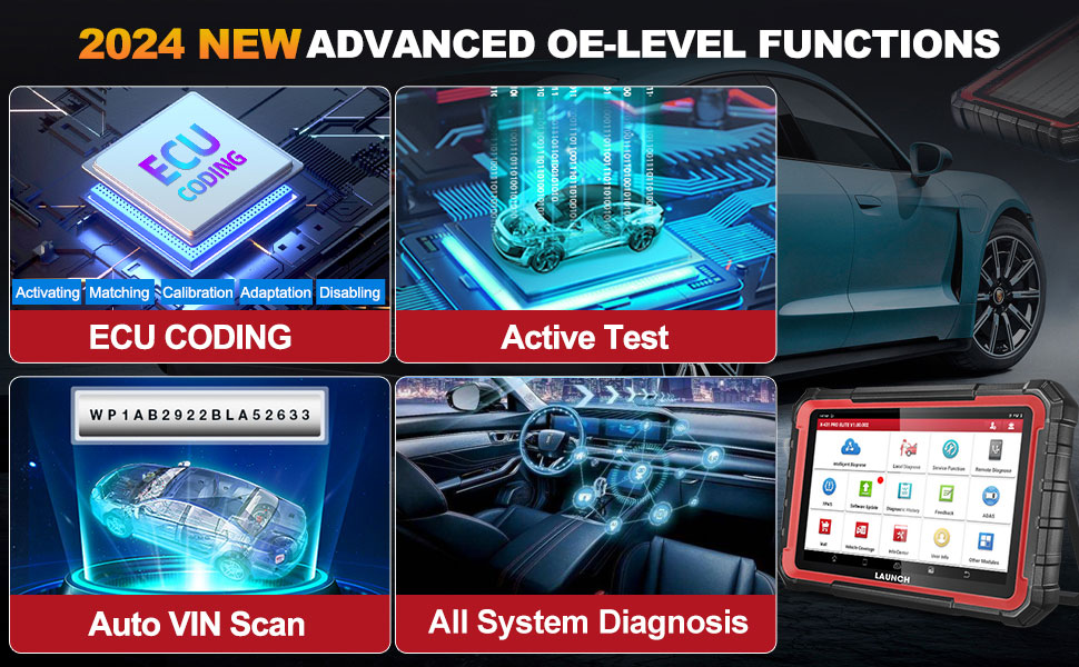Launch X431 PRO ELITE ADVANCED OE-LEVEL FUNCTIONS
