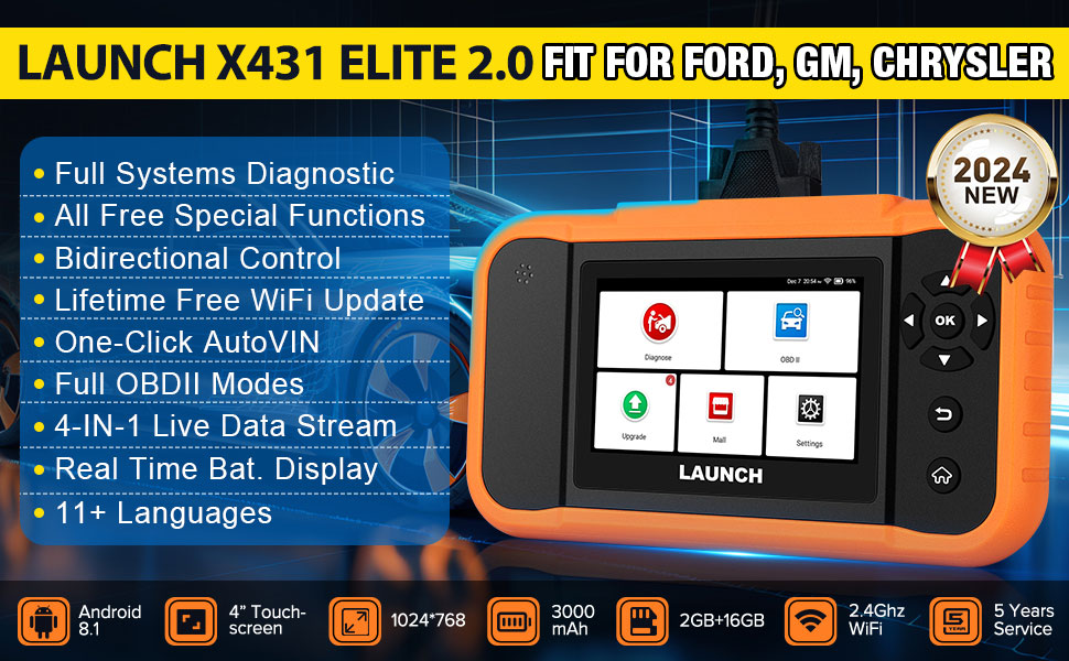 LAUNCH X431 Elite 2.0 FGC Scanner