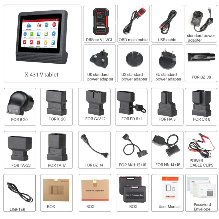 LAUNCH X431 V+ 5.0 Scanner and XPROG 3 Key Programmer