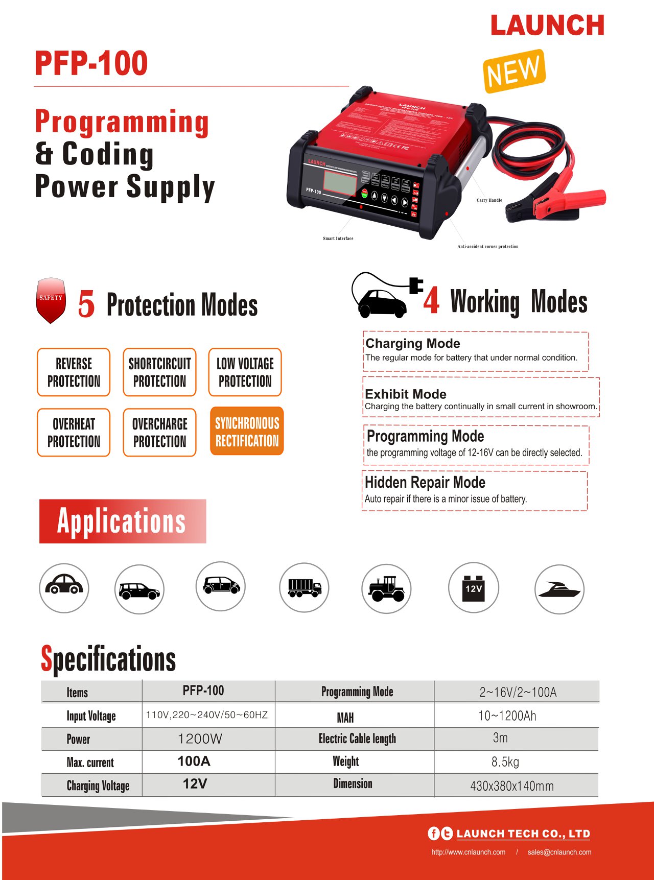 LAUNCH PFP100 Programming Flash Power