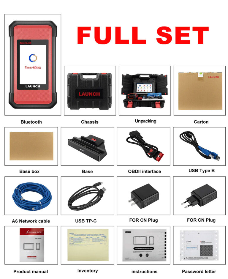 LAUNCH X431 PAD V (V7.0) OBD2 Scanner With Smartlink VCI