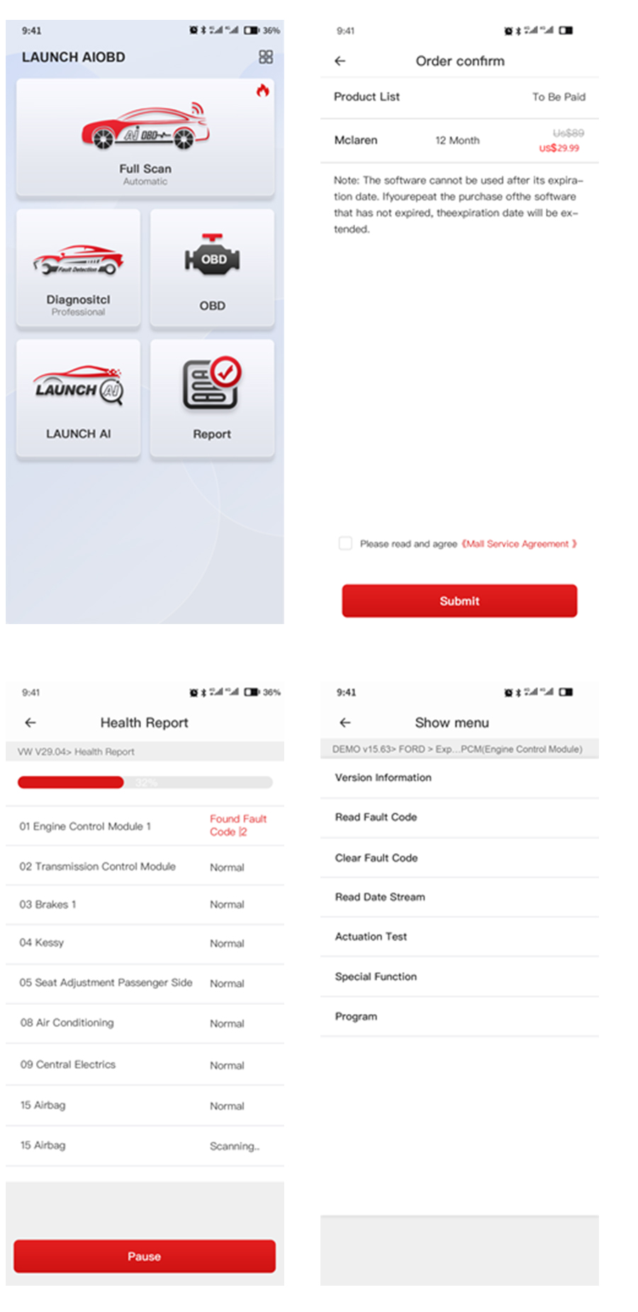 LAUNCH AIOBD Automotive Diagnosis Terminal