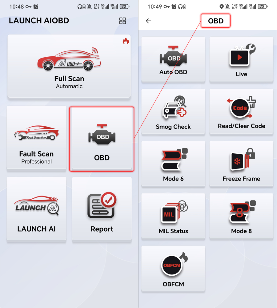 LAUNCH AIOBD Automotive Diagnosis Terminal