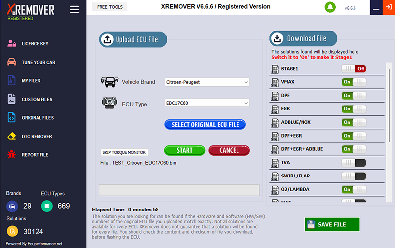 Xremover DTC Chip Tuning Software Starter Version